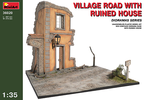MiniArt 36020 Village Road w/ Ruined House
