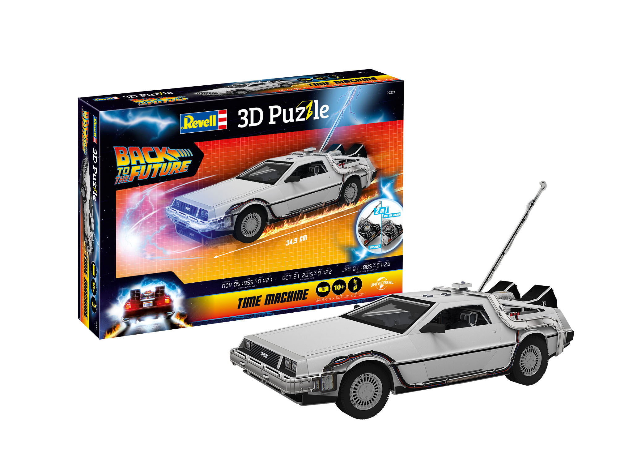 Revell 00221 3D Puzzle Time Machine - Back to the Future
