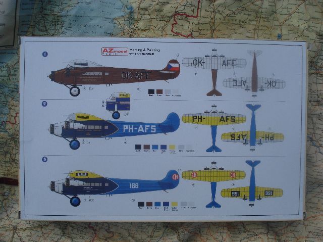 Az Model Az Avia Fokker F Vii B 3m Model Airplane