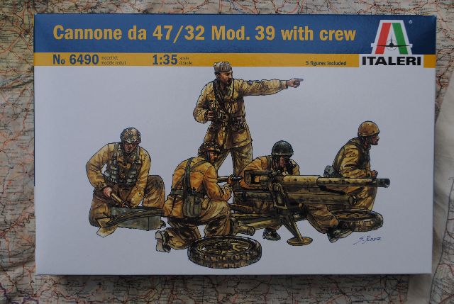 Cannone Da 47/32 Mod.39 W/Crew Kit 1:35 Italeri It6490 Modellino 