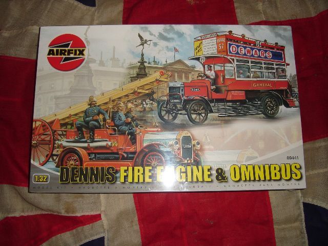 Airfix Fire Engine Airfix A09441 Dennis Fire Engine & Omnibus Model car