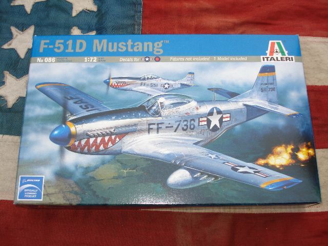 Italeri 086 F-51D Mustang 1/72 Model Aircraft Kit 