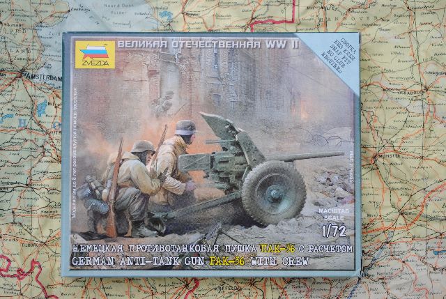 Zvezda - Z6114 - Maquette - PAK36 et Servants - Echelle 1:72 Zvezda - Z6114 - Maquette - PAK36 et Servants - Echelle 1:72
