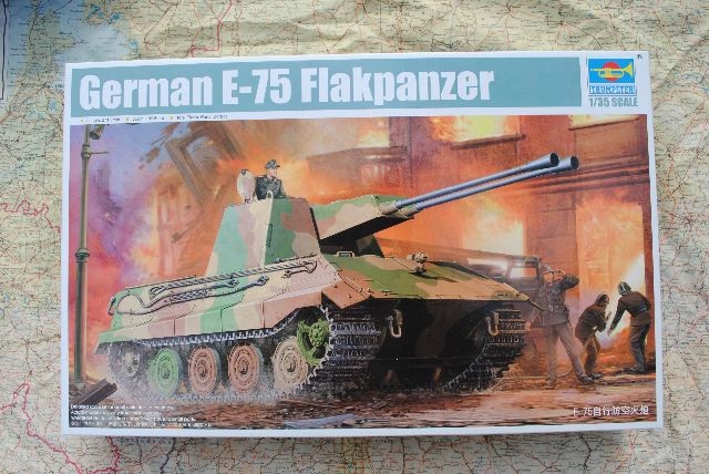 Trumpeter 1/35 Scale German Flakpanzer E-75 Parts Tree A from Kit No Trumpeter 1/35 Scale German Flakpanzer E-75 Parts Tree A from Kit No