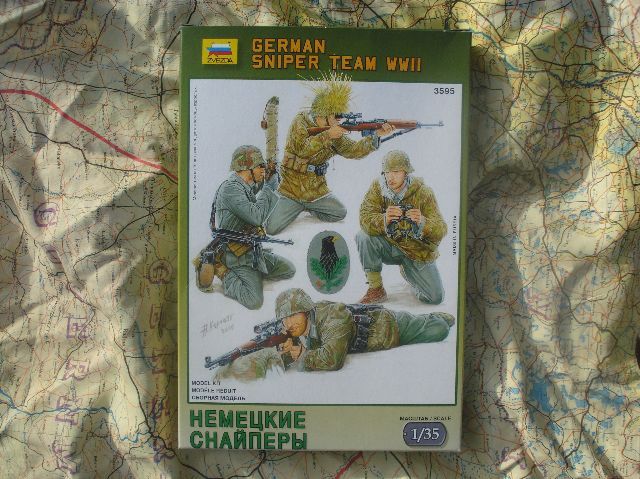 Zvezda 3595-1//35 Figuren Set Deutsche Scharfschützen Neu