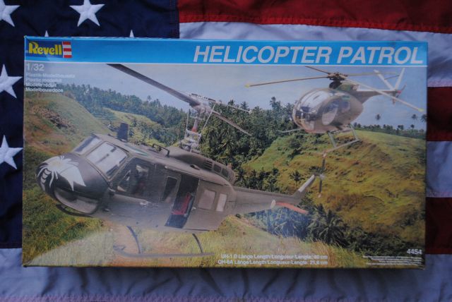 Revell 4454 HELICOPTER PATROL Bell UH-1D & Hughes OH-6A