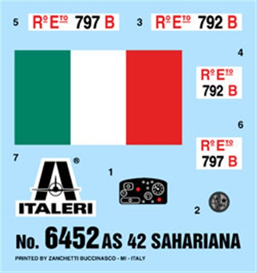 Italeri 6452 Camionetta AS 42 