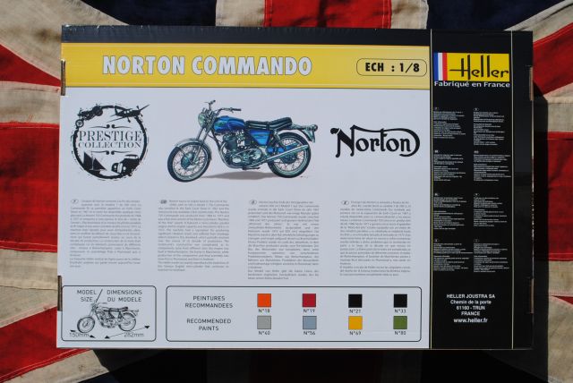 Maquette Heller Prestige Collection Norton Commando 1/8 - Comme Neuve