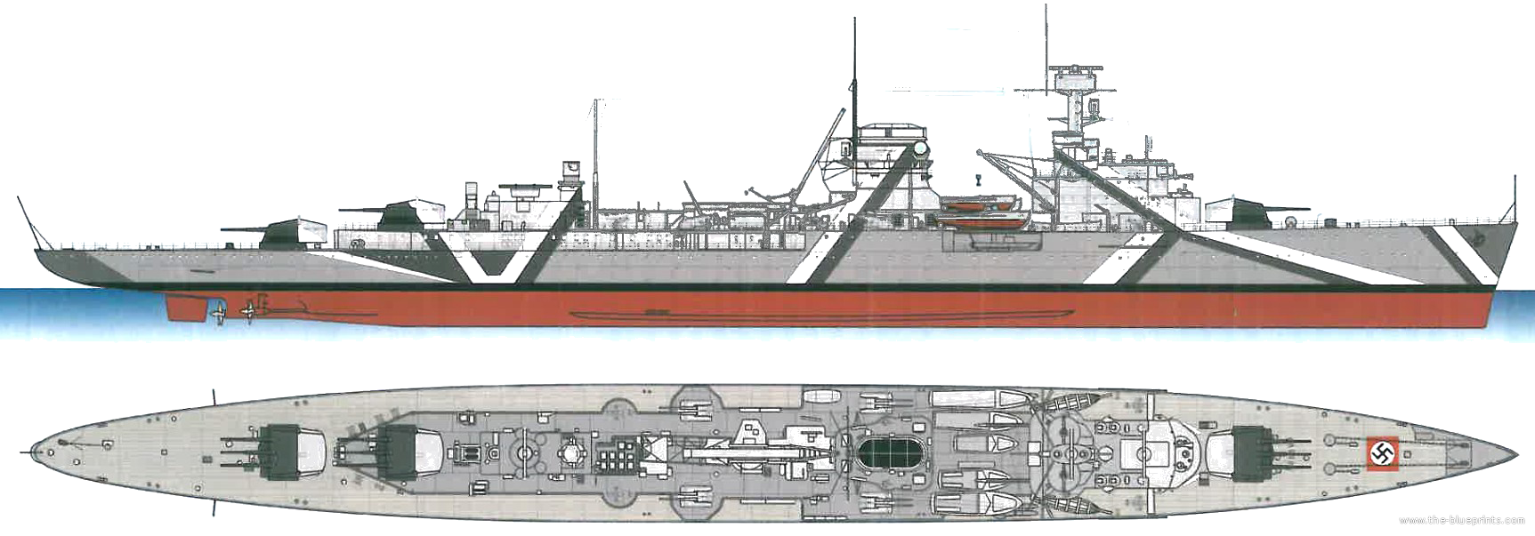 Blueprint Nuremberg Model Blueprint Ship Model 