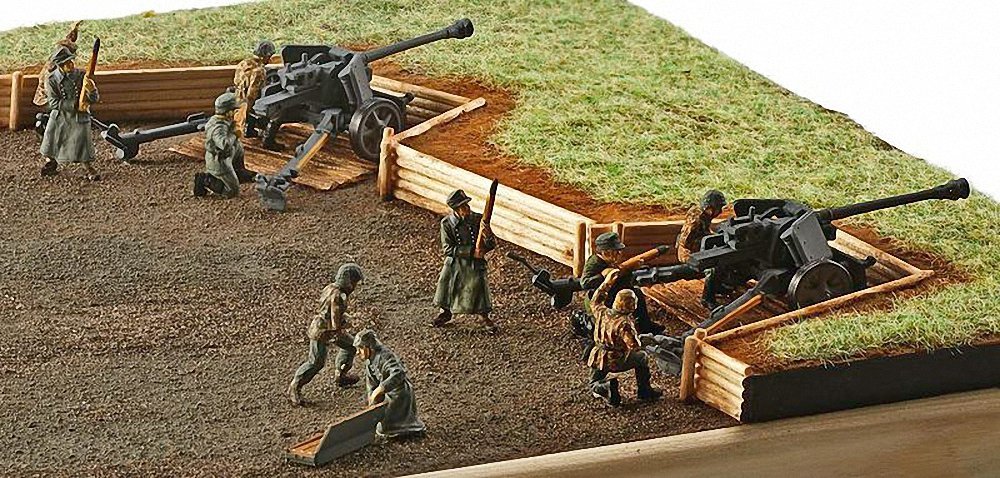 Skalk vrijgesteld Oh Revell REV02531 German 7,5 cm PaK 40 Gun with Wehrmacht soldiers Miniatuur  figuren