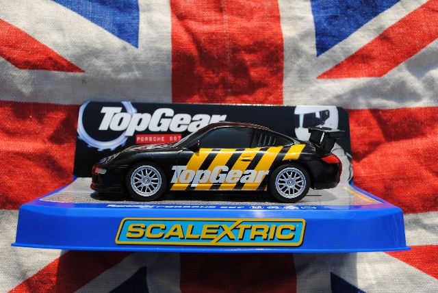 Neuf Scalextric C3071 PORSCHE 997 Top Gear Comme neuf & Boxed unrun 