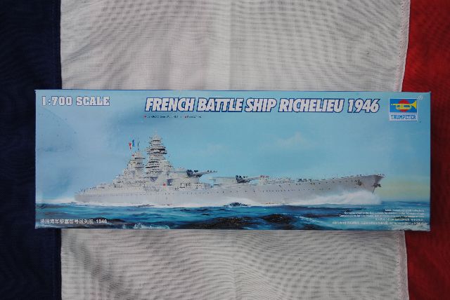 Trumpeter French Navy Richelieu Battleship 1946 1/700 Scale
