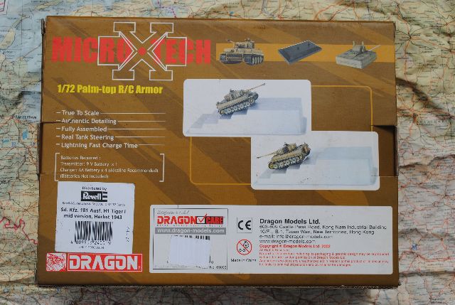 Char R/C Dragon Micro X Tech – Tiger I Sd.Kfz.181 – 1/72 – 40MHz – Hiver 1943 – NEUF