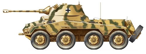 Italeri IT.6601 Sd.Kfz.234-2 Puma Modelbouw vliegtuig