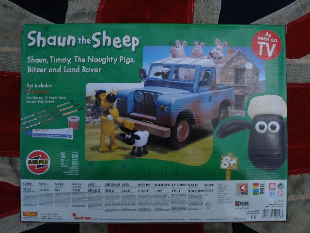 Fat Pig Land Rover Airfix A50018 Shaun the Sheep and the naughty Pigs + Land Rover Model car