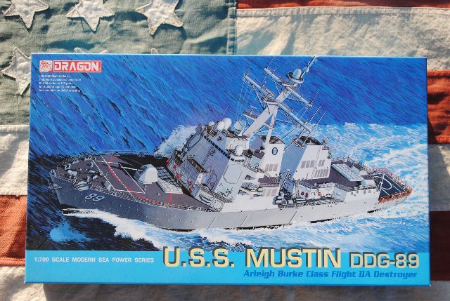 Dragon Models 1:700 USS Mustin DDG-89 Plastic Model Kit 7044