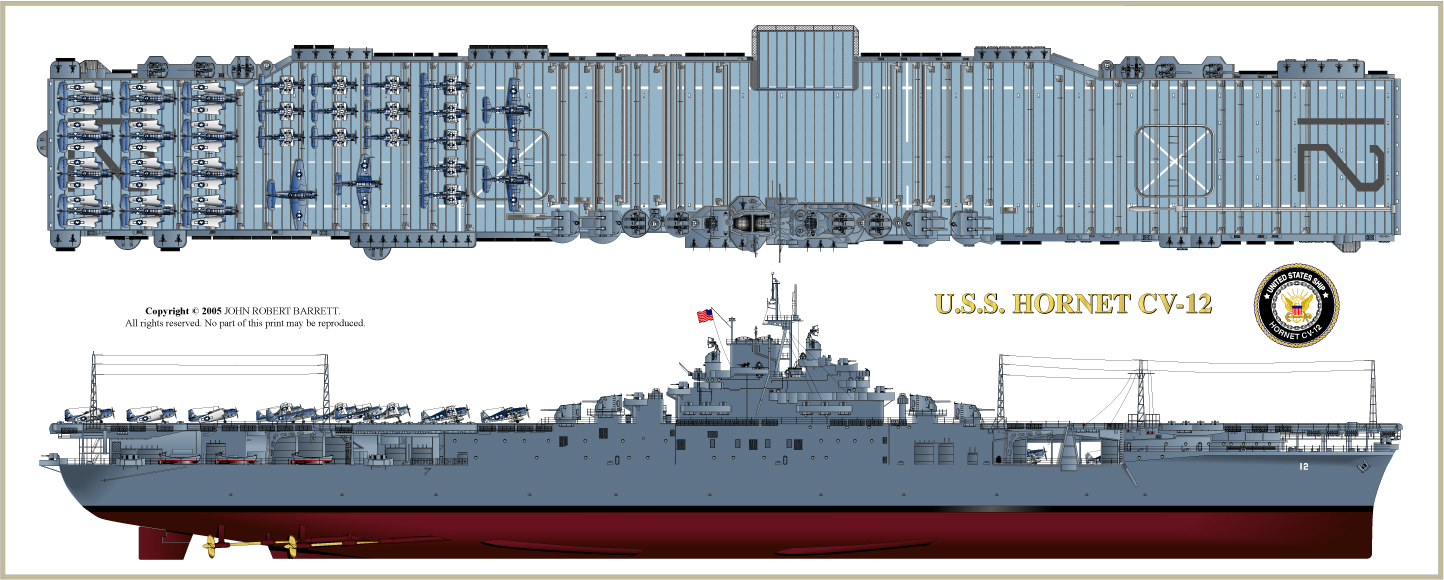 Tamiya 77510 USS HORNET U.S.Aircraft Carrier WWII