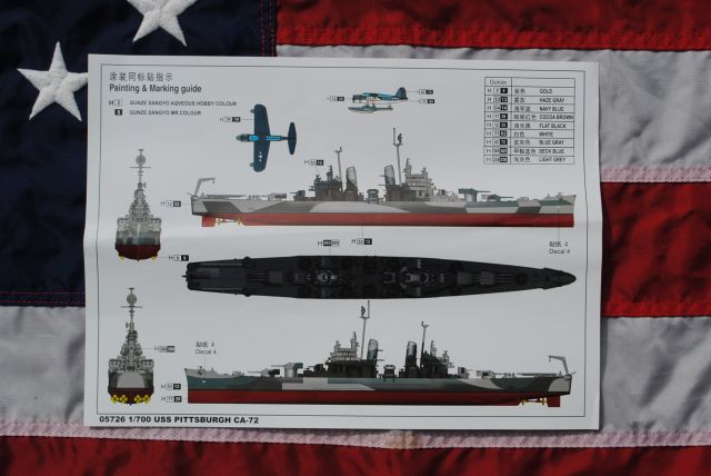 Trumpeter 05726 USS PITTSBURGH CA-72 US Navy Heavy Cruiser