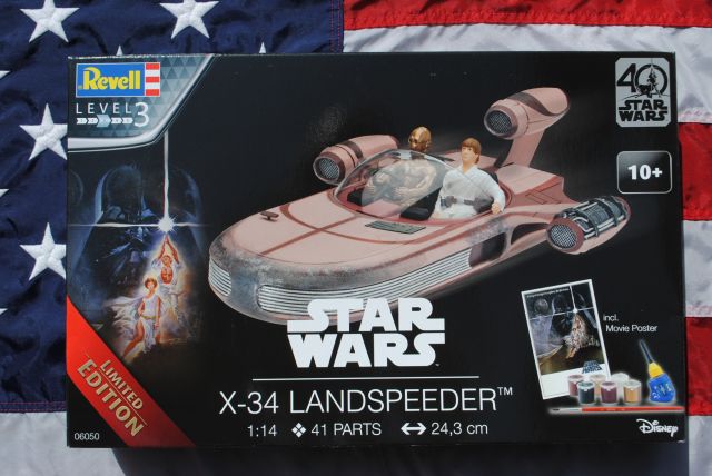 STAR WARS X-34 LANDSPEEDER MODEL KIT MADE BY REVELL 