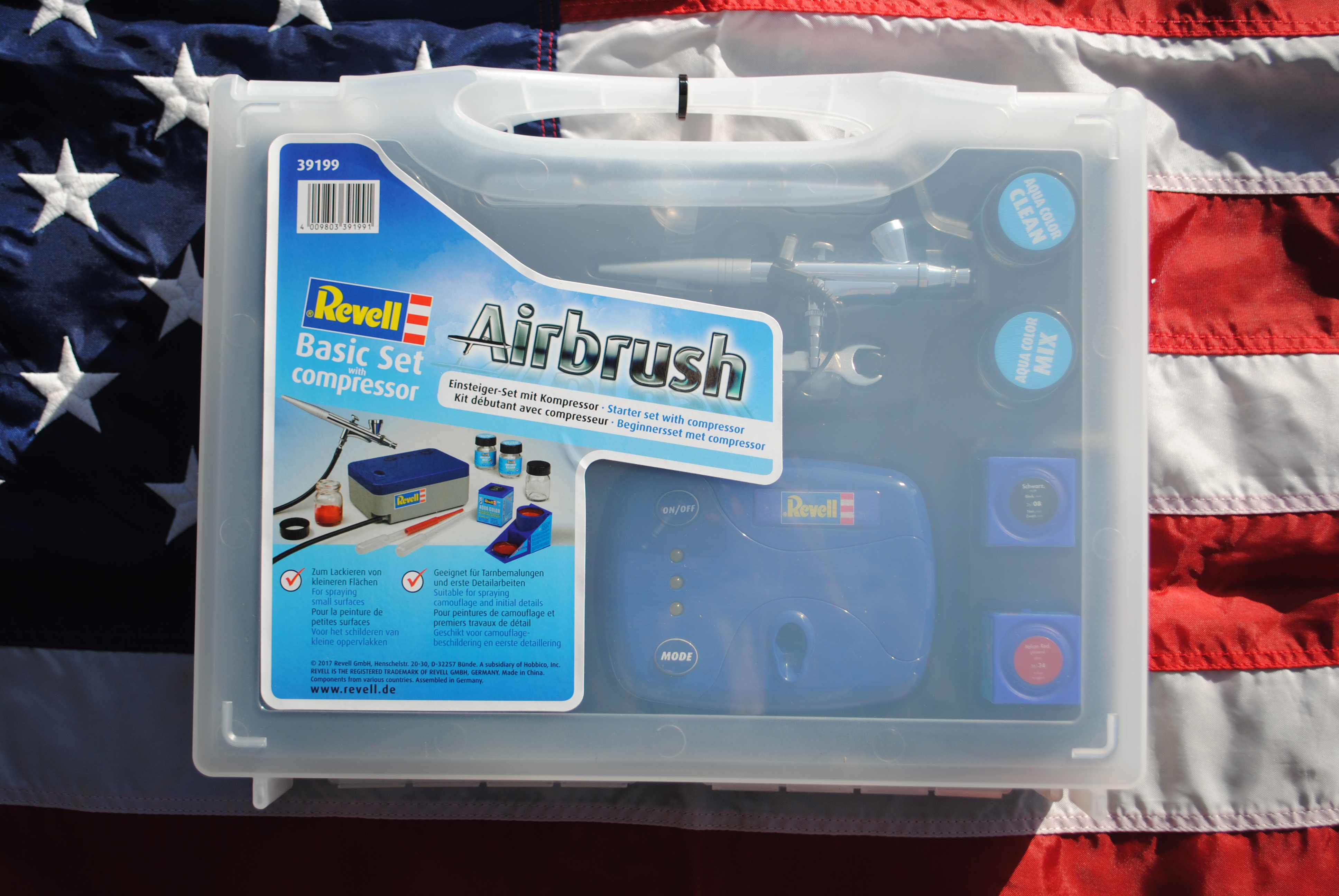 39199 Revell Airbrush Basic Set mit Kompressor