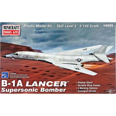 Minicraft 14595 B-1A LANCER Supersonic Bomber