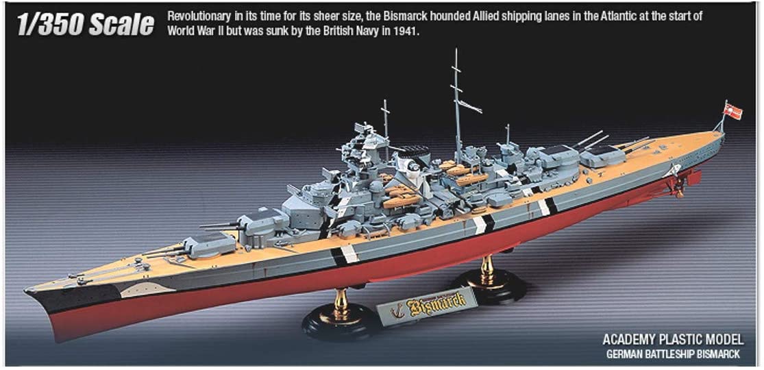 Academy 14109 Bismarck German Kriegsmarine Battleship