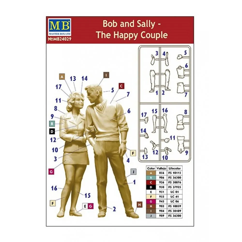 Master Box MB24029 Bob and Sally 'The happy Couple'