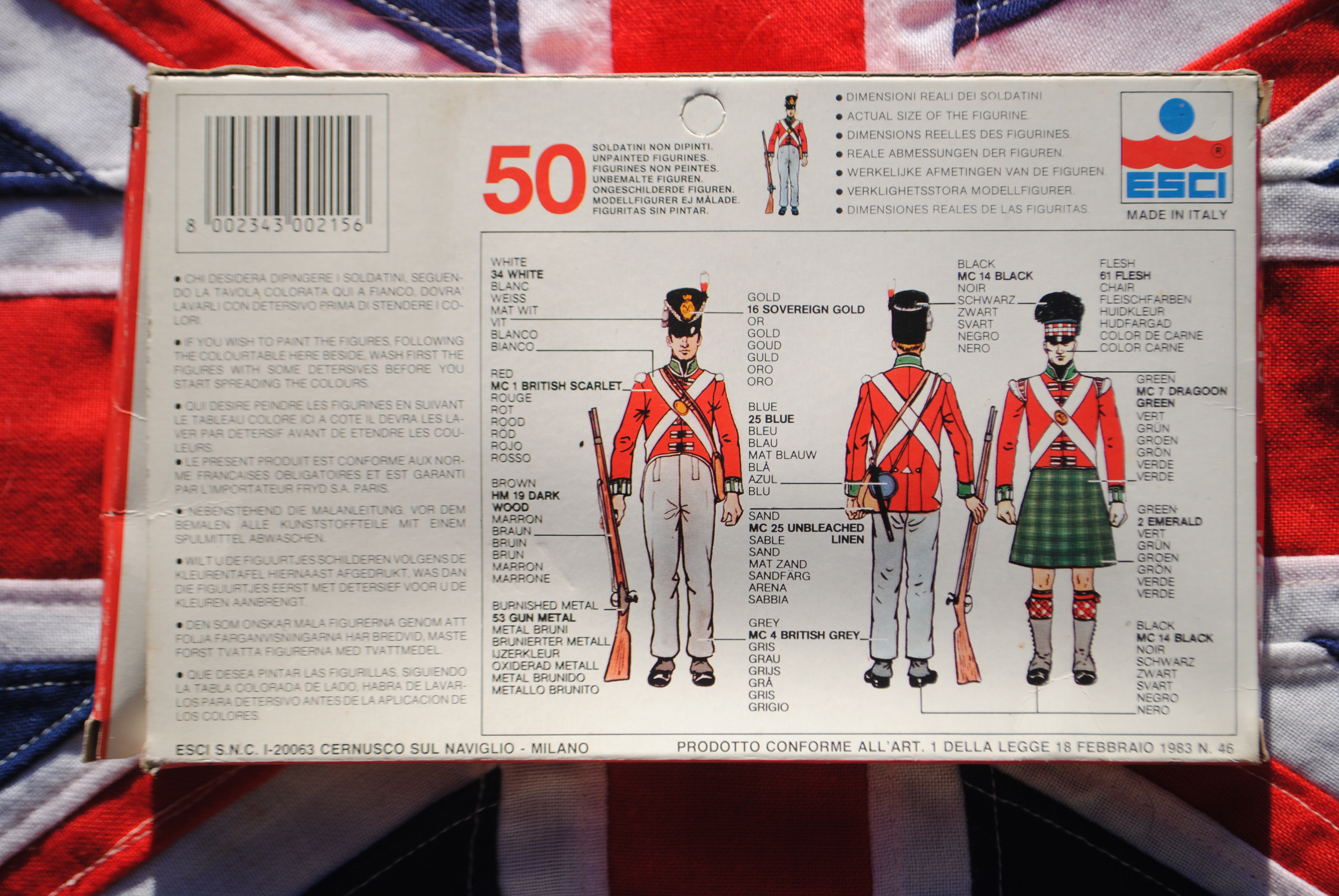 ESCI 215 British Infantry 'Waterloo 1815'