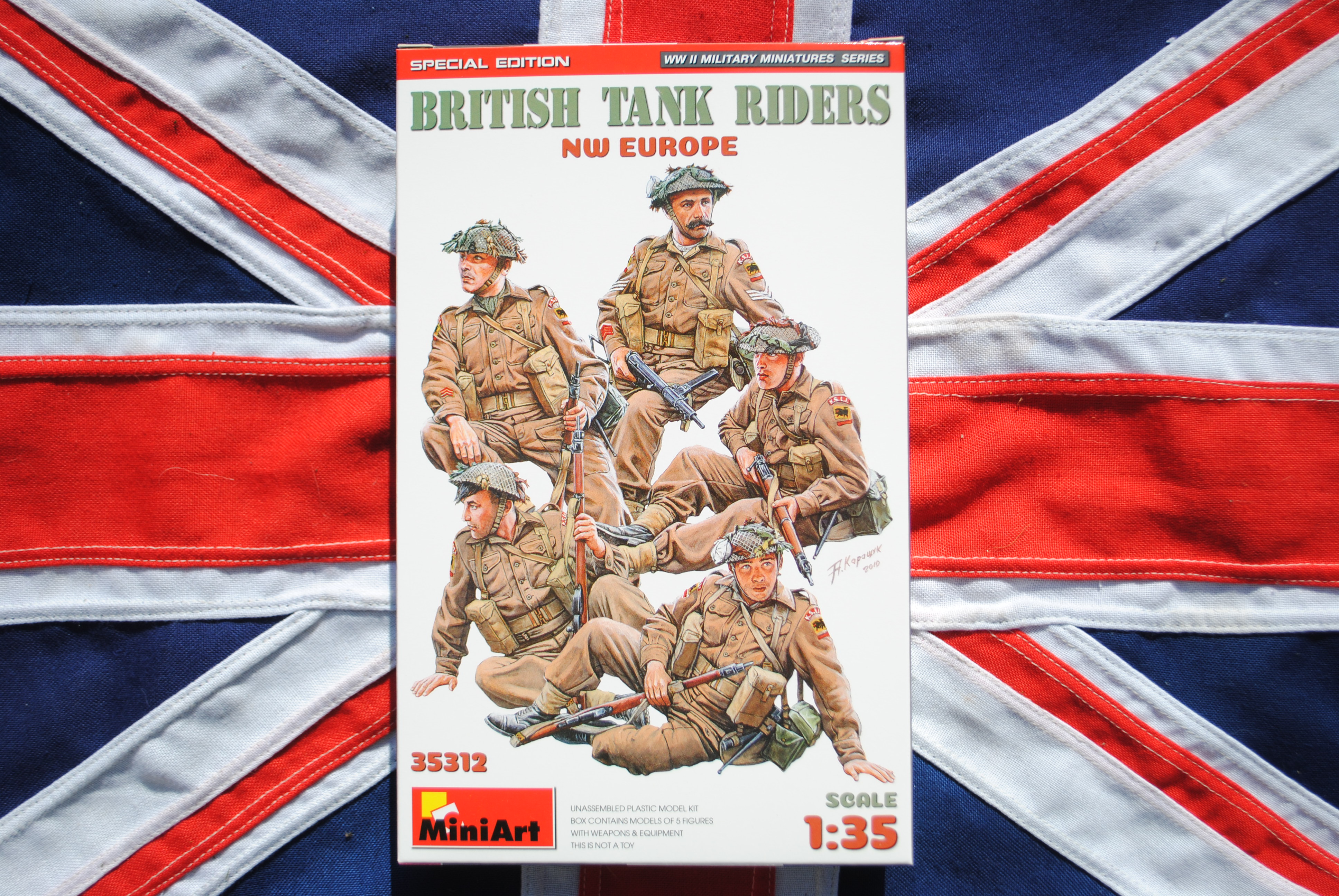 British Tank Riders in NW Europe - Miniature Model