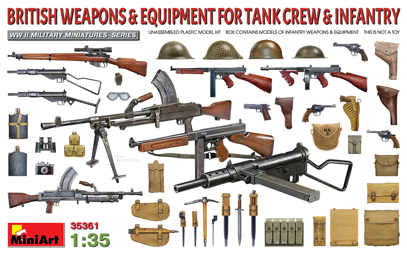Mini Art 35361 British Weapons & Equipment for Tank Crew & Infantry