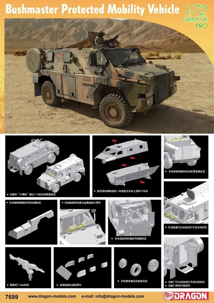 Dragon 7699 Bushmaster Protected Mobility Vehicle