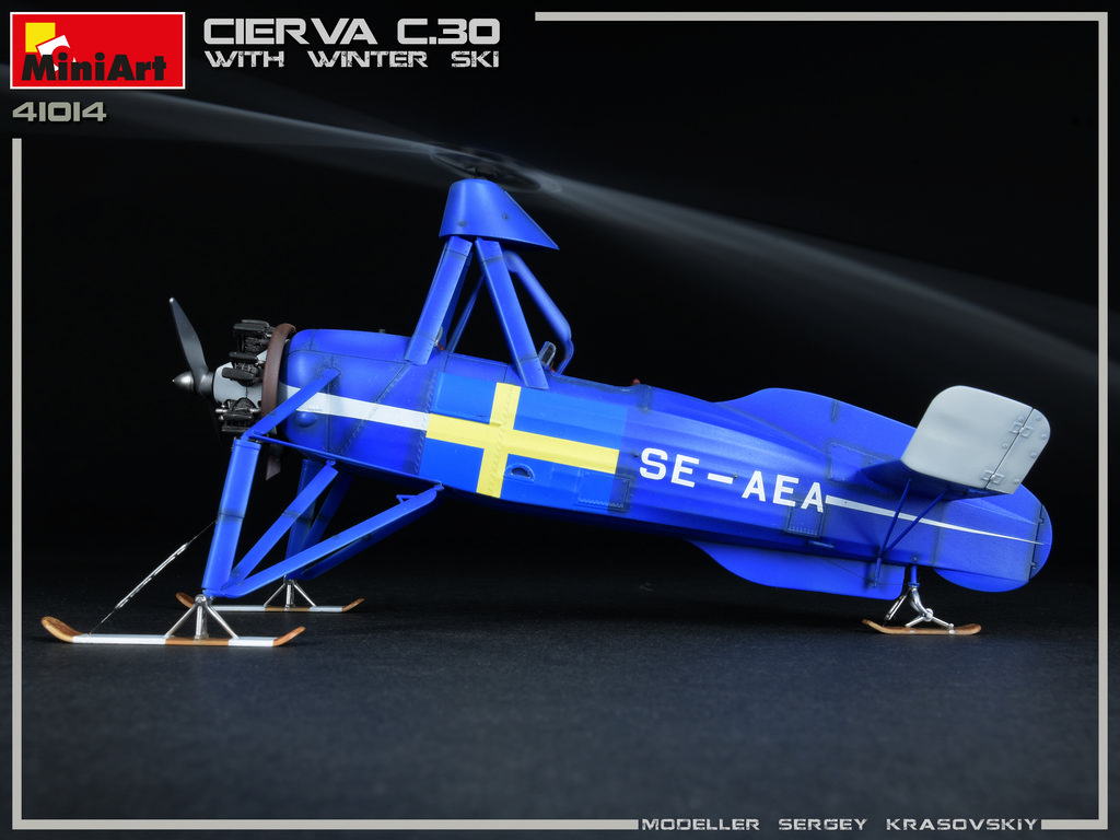 Mini Art 41014 CIERVA C.30 with WINTER SKY