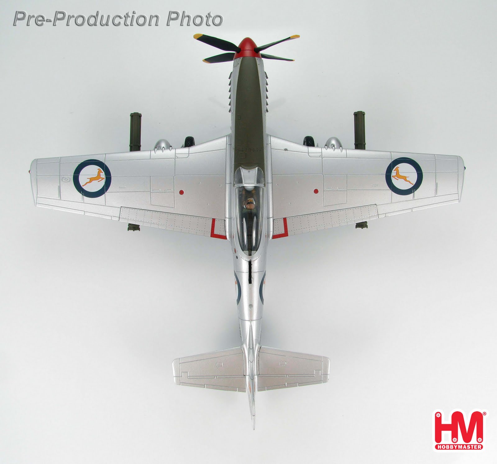 Hobby Master HA7706 F-51D Mustang 2nd Squadron, South African Air Force, Korea 1952, 