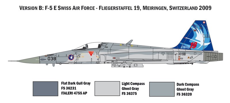 Italeri 1420 F-5E Swiss Air Force