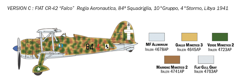 Italeri 1437 FIAT CR.42 Falco
