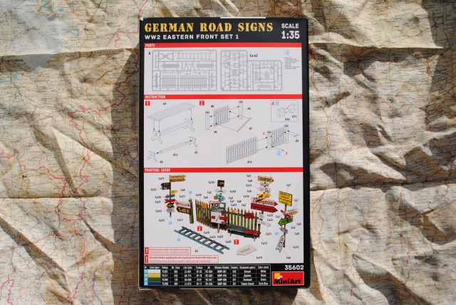 Eastern Front Set 1 Building and Accessories Plastic Model Kit # 35602 MiniArt 1/35 Scale German Road Signs WW2