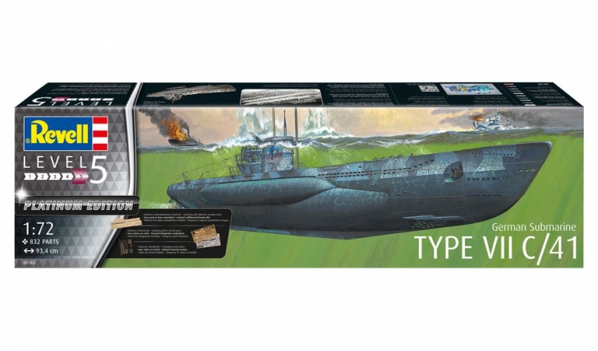 Aanzienlijk Toestand Stoffig Revell 05163 German Submarine TYPE VII C/41 U-BOAT - grootste  modelbouwwinkel van Europa