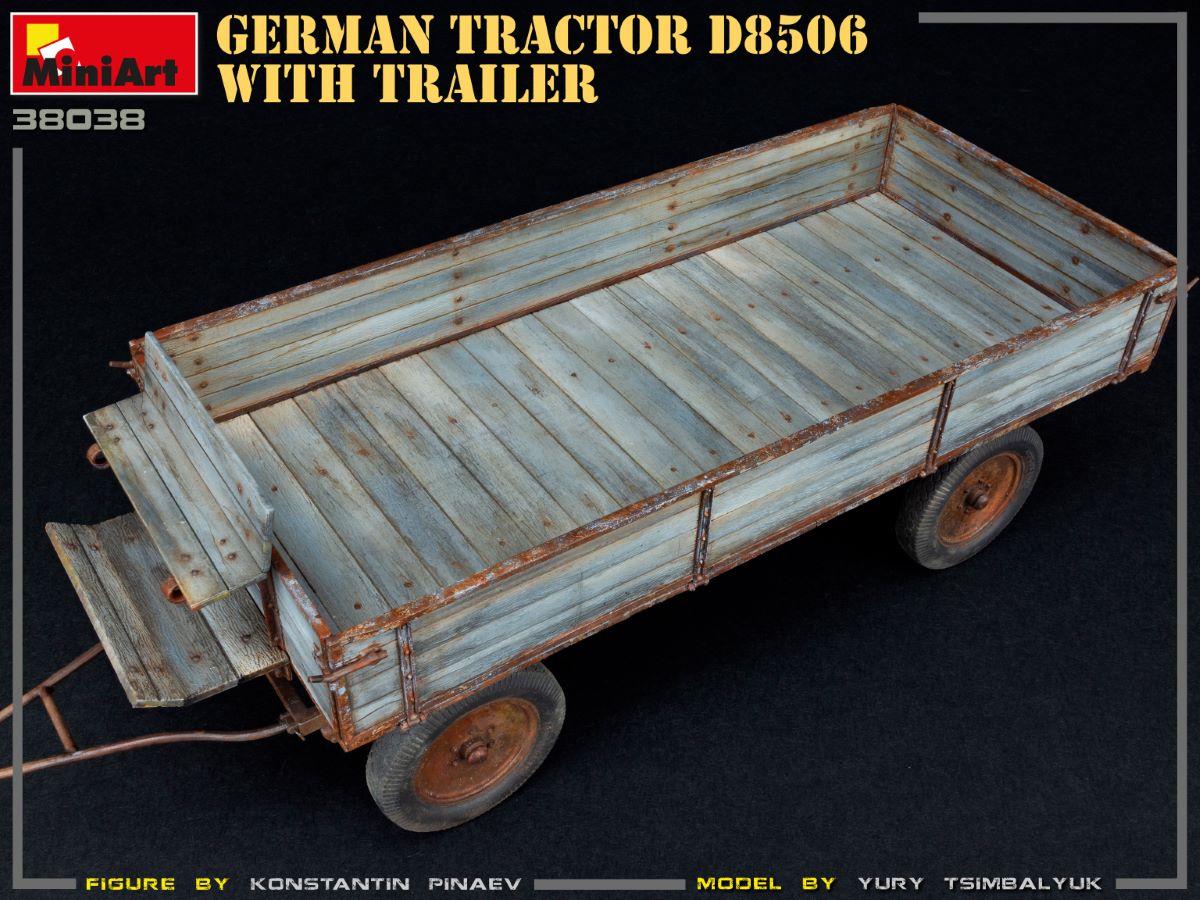 Mini Art 38038 GERMAN TRACTOR D8506 WITH TRAILER