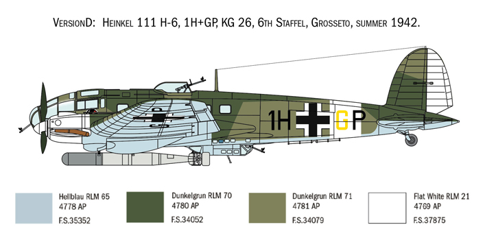Italeri 1436 Heinkel He111H 'Battle of Britain'