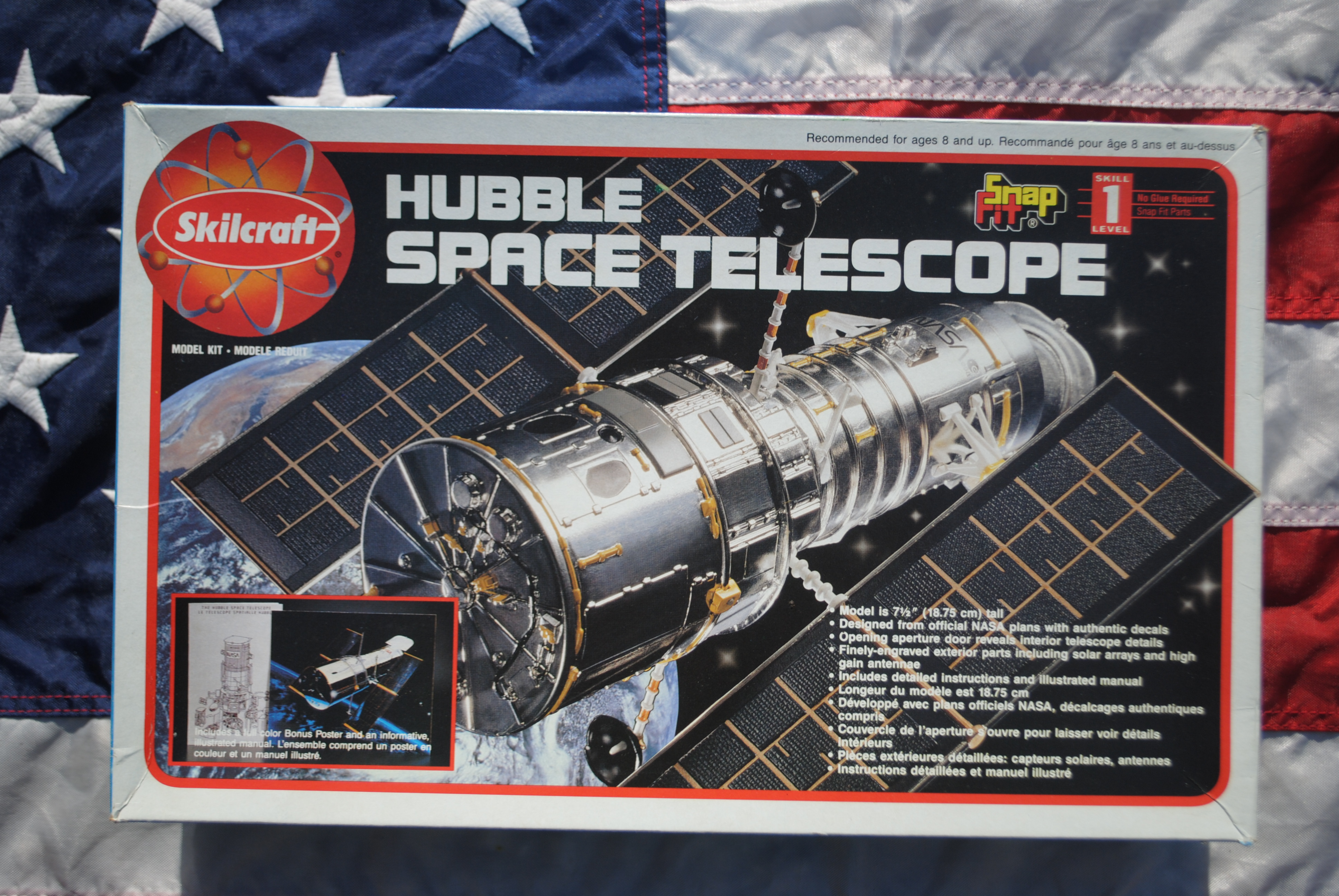 Skilcraft 74638 Hubble Space Telescope Snap Fit Model Kit  
