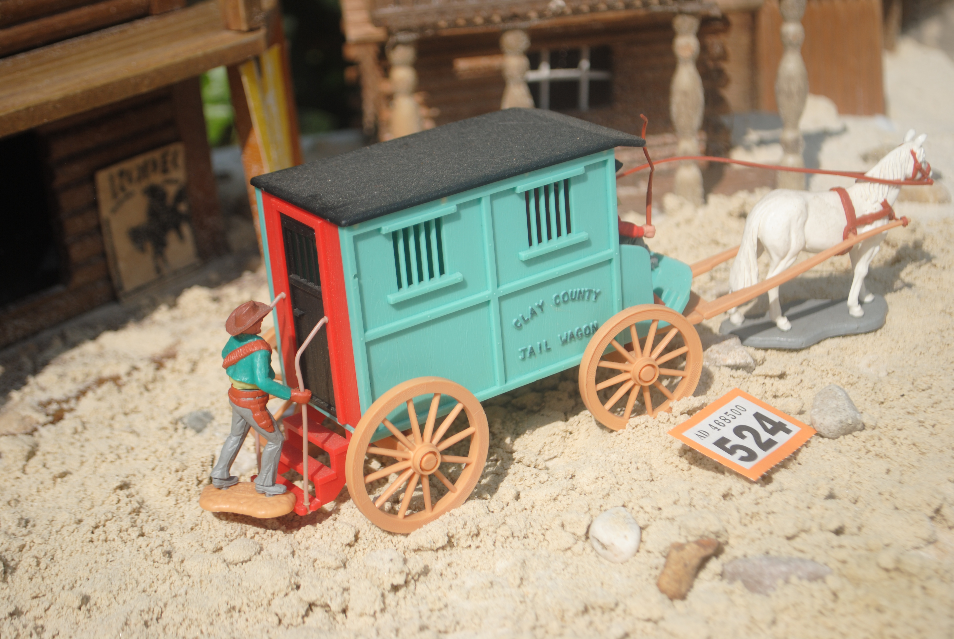 Timpo Toys O.524 Jail carriage with coachman, 2nd version 