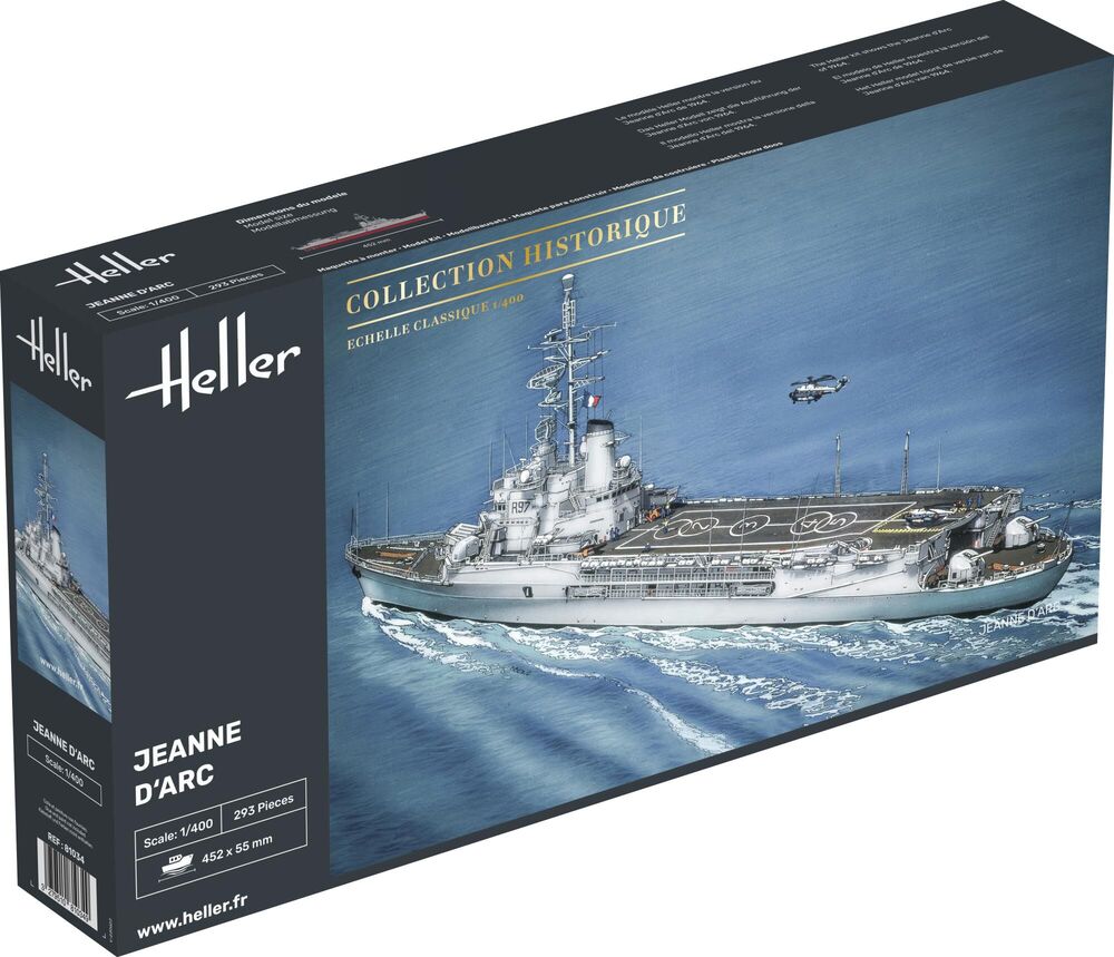 Heller 81034 Jeanne D`Arc R-97 Helicopter cruiser