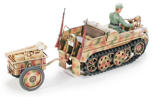 Tamiya 32502 KETTENKRAFTRAD with Infantry Cart & Goliath Demolition Vehicle