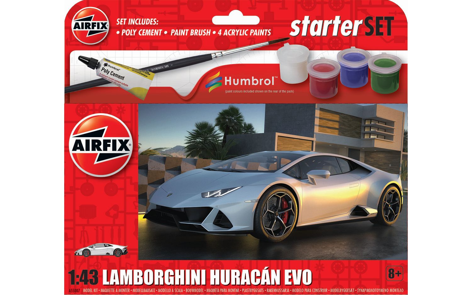 Airfix A55007 Lamborghini Huracán EVO - Starter Set