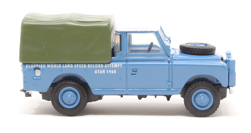 Oxford 76LAN2020 Land Rover Series 2 LWB Canvas Bluebird Land Speed Record 1960
