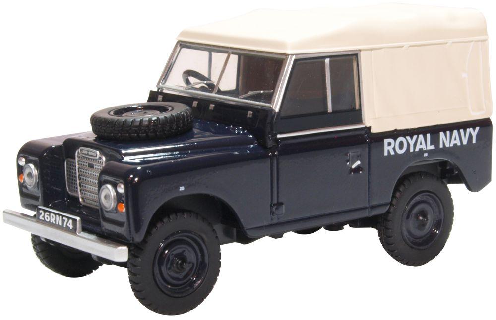 Oxford 76LRR3S004 Land Rover Series III SWB Canvas 'Royal Navy'