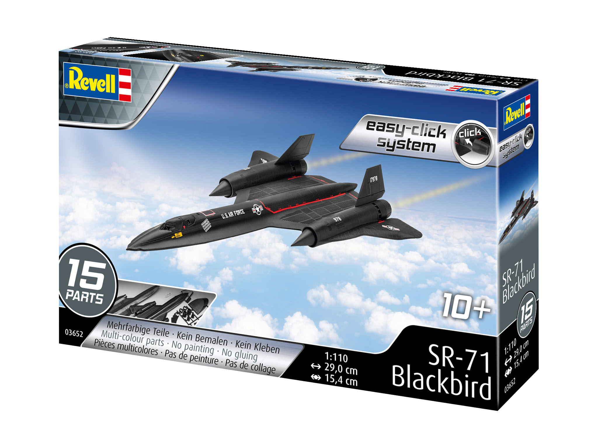 Revell 03652 Lockheed SR-71 Blackbird easy-click-system