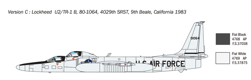 Italeri 2809 Lockheed TR-1A/B Dragon Lady