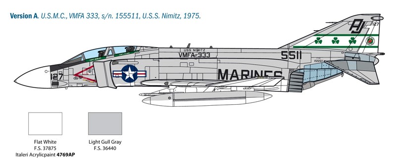 Italeri 2781 McDonnell F-4J Phantom II