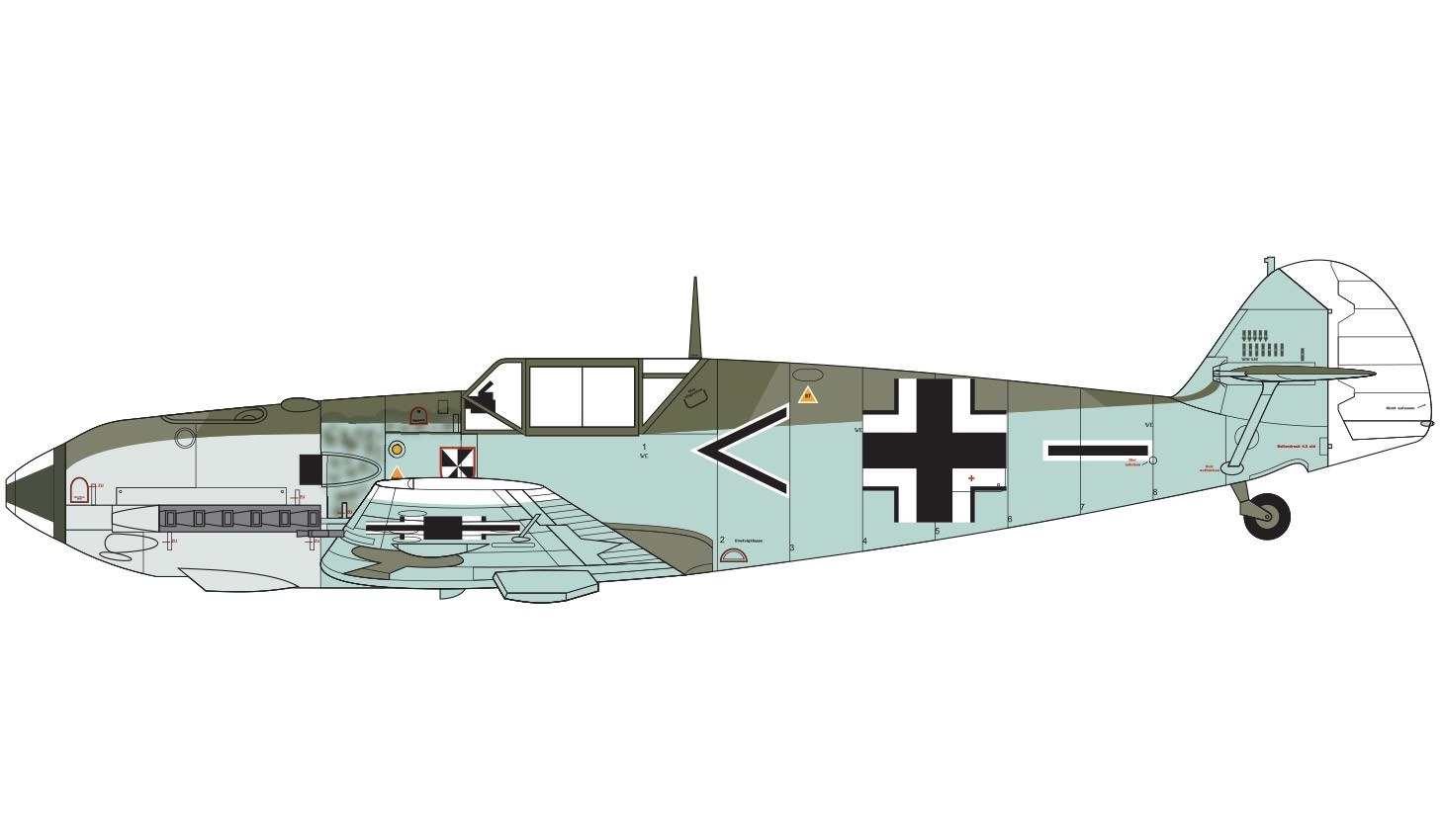 Airfix A05120B MESSERSCHMITT Bf109E-3/E-4